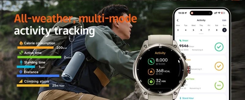 FT66 GPS Smart Watch - Activity records