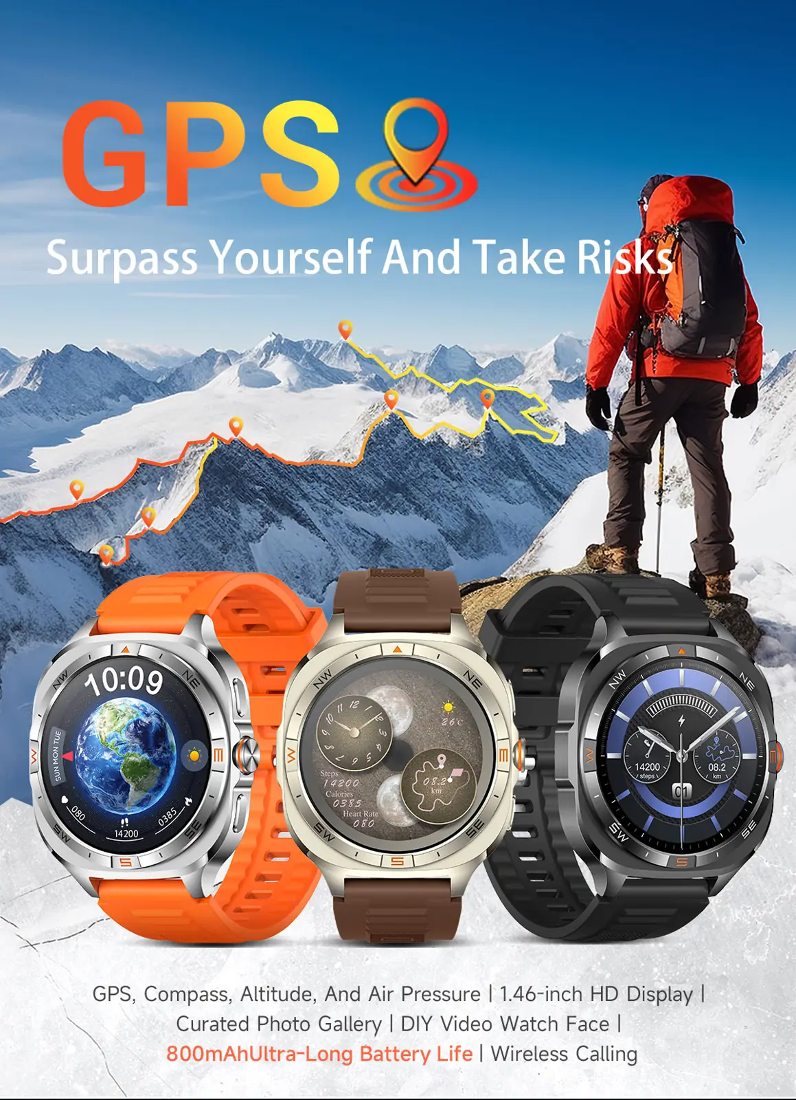G400 GPS smart watch detail image 1