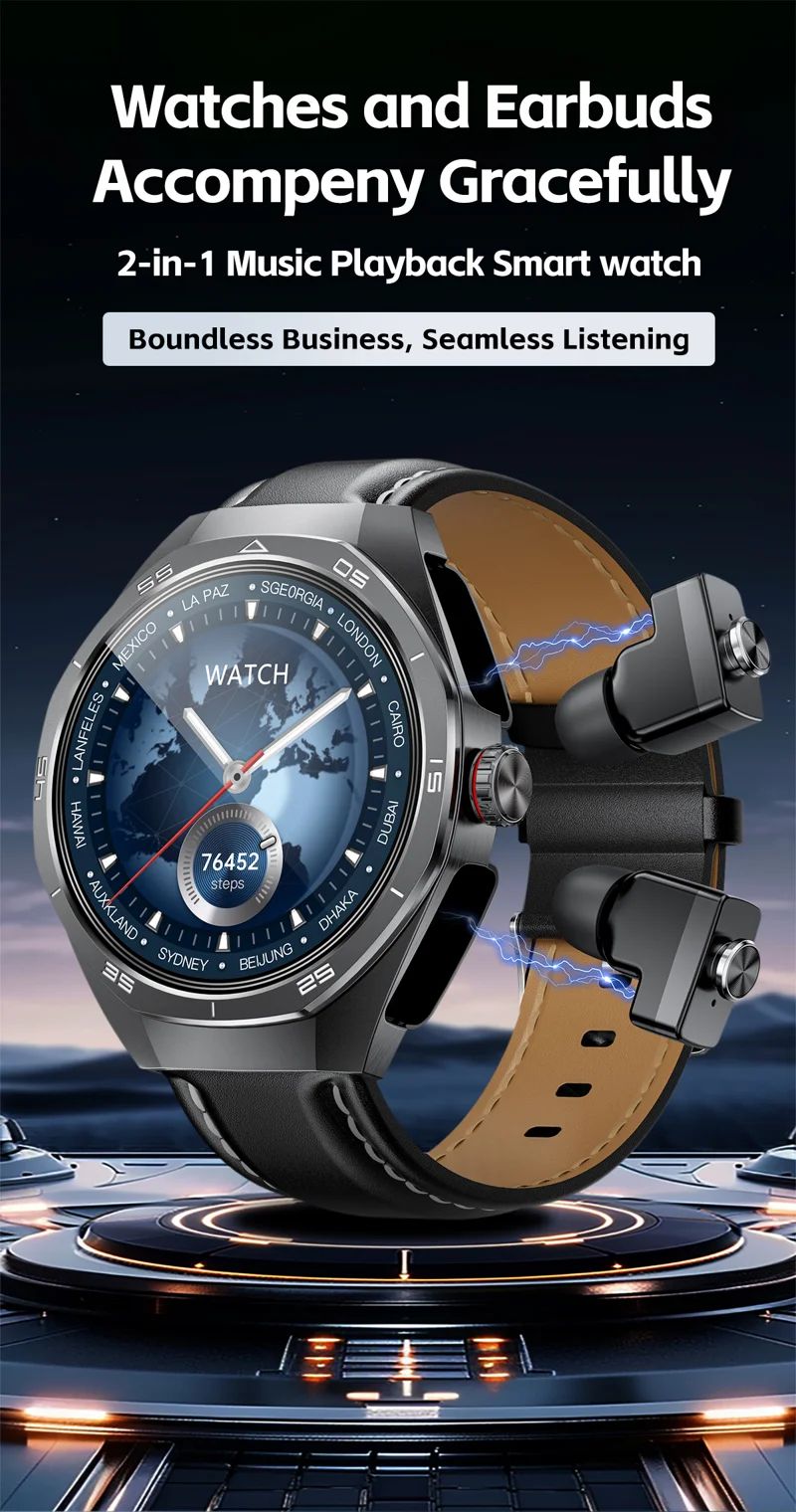 GT97 2-in-1 Smart Watch with TWS Earbuds - detail 01