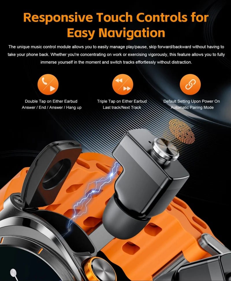 GT98 Smart Watch with TWS Earbuds - detail 11