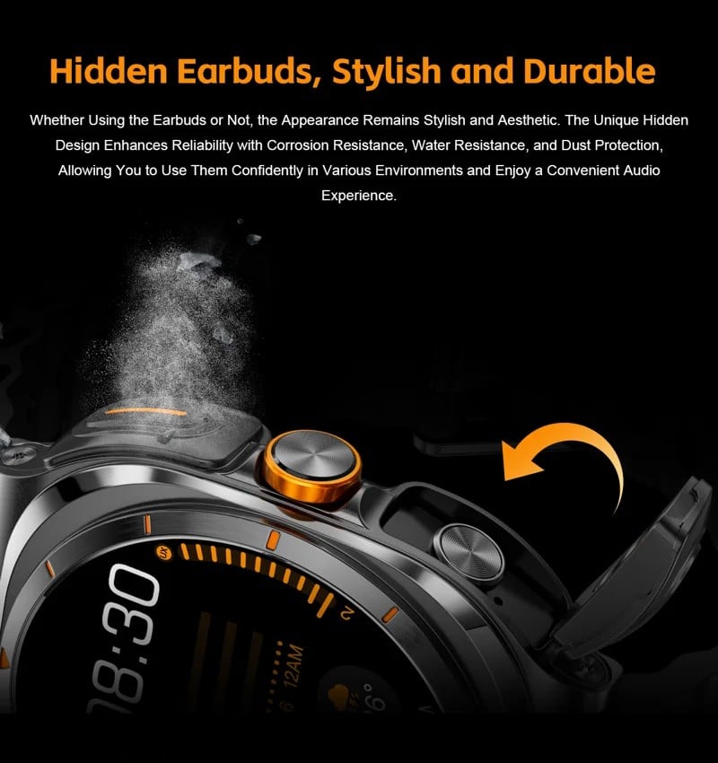 GT98 Smart Watch with TWS Earbuds - detail 17