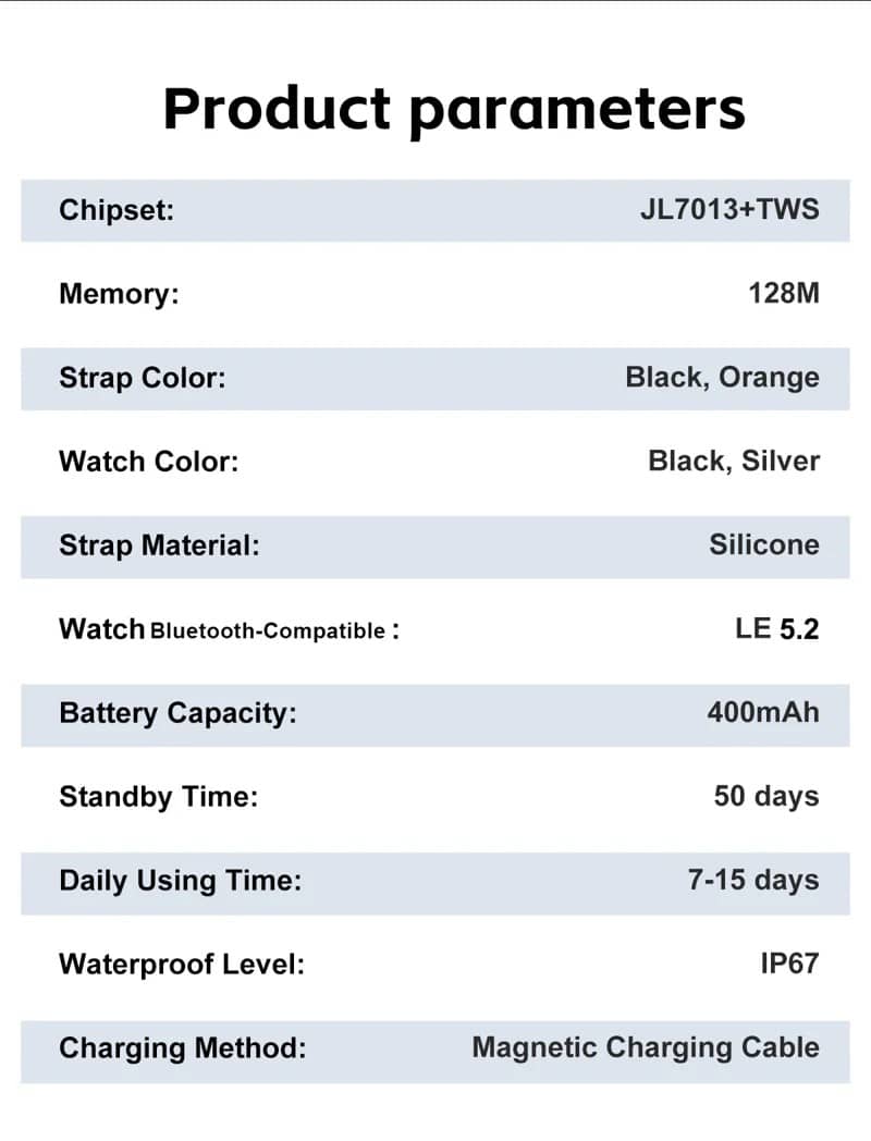 GT98 Smart Watch with TWS Earbuds - detail 20