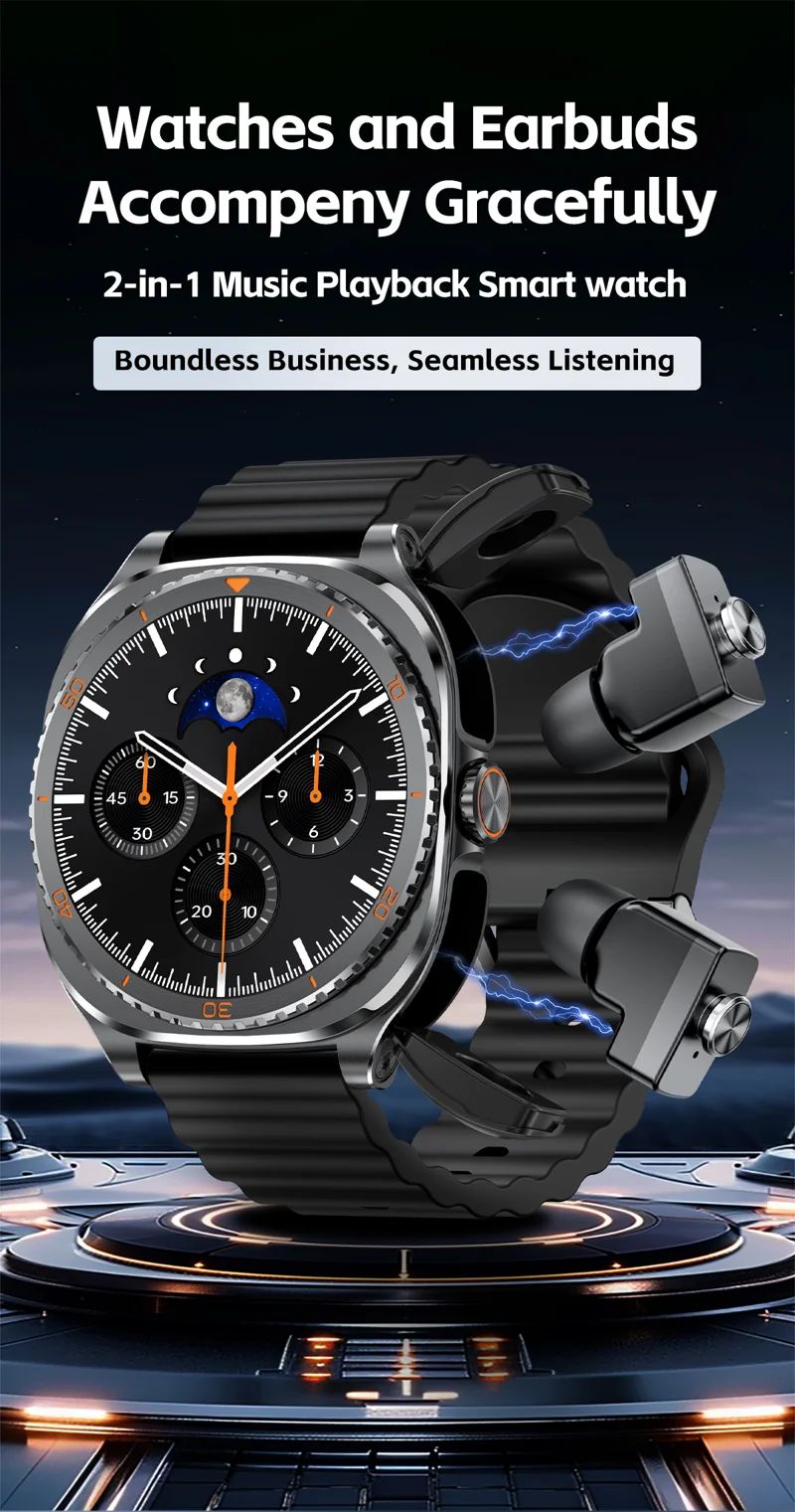 GT99 2-in-1 Smart Watch with TWS Earbuds - detail 01