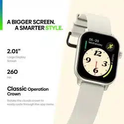 GTS 3 GPS 2.01-Inch HD Smart Watch with 3ATM, Bluetooth Calling, HRV and 25-Day Battery Saver - Image 9