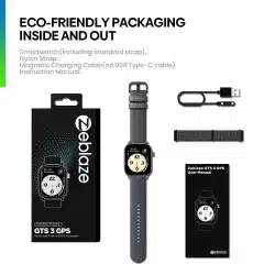 GTS 3 GPS 2.01-Inch HD Smart Watch with 3ATM, Bluetooth Calling, HRV and 25-Day Battery Saver - Image 10
