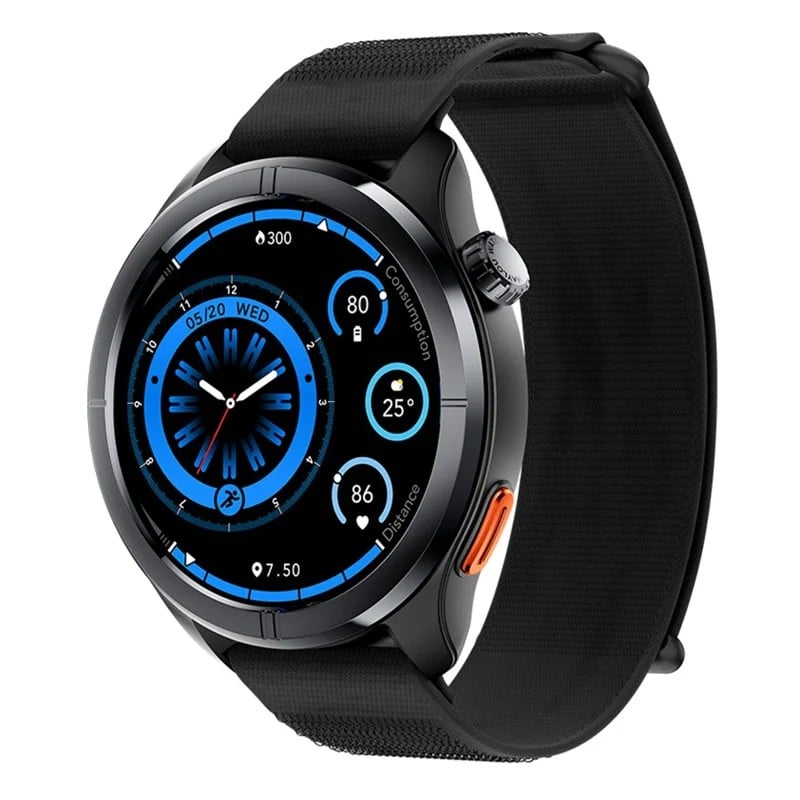 HAYLOU Solar Neo 2 Smart Watch with 1.43-Inch AMOLED 1000-Nit Display, Bluetooth Calling, 150+ Sports Modes, 400mAh Battery, Dual Straps and 1ATM Protection - gallery-01 HAYLOU Solar Neo 2 Smart Watch - gallery 01