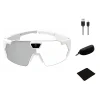 Style B/White Frame+Clear To Black Lens