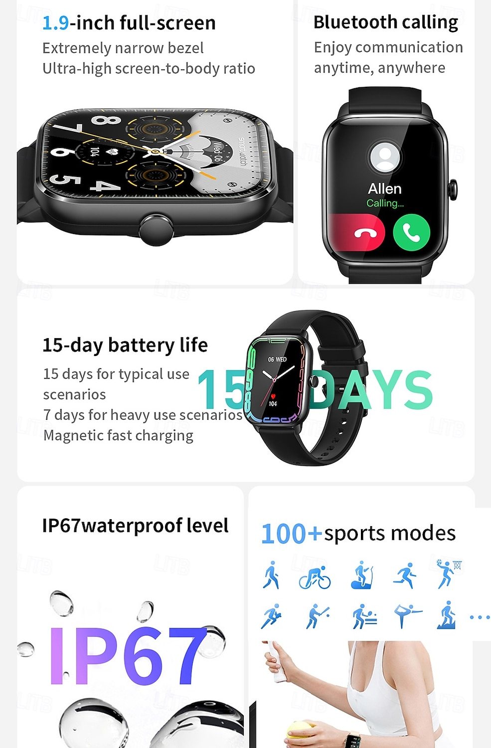 KT65 HD Bluetooth Calling Smart Watch - detail 03