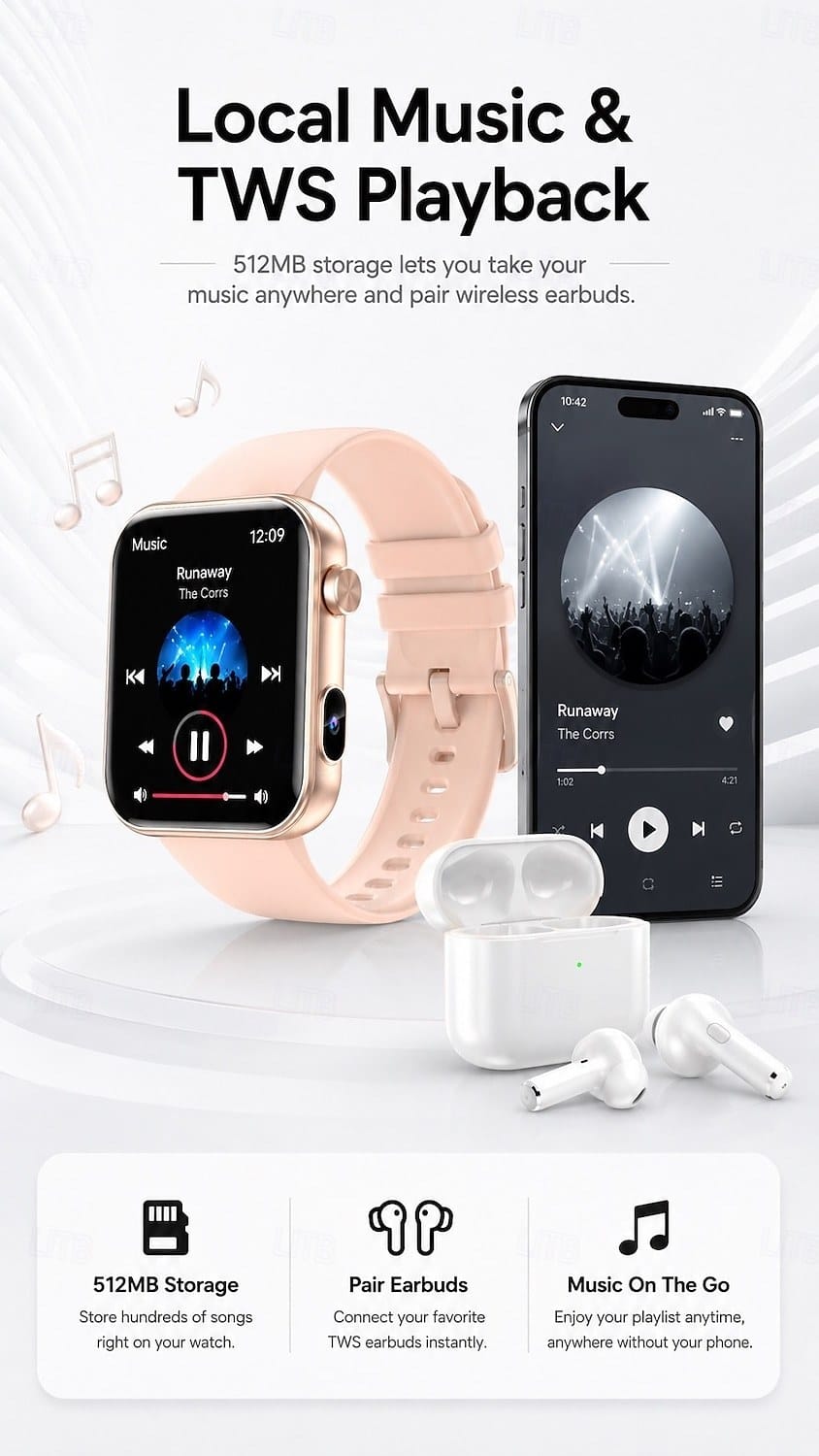 P51 HD Camera Bluetooth Calling Smart Watch - detail 02