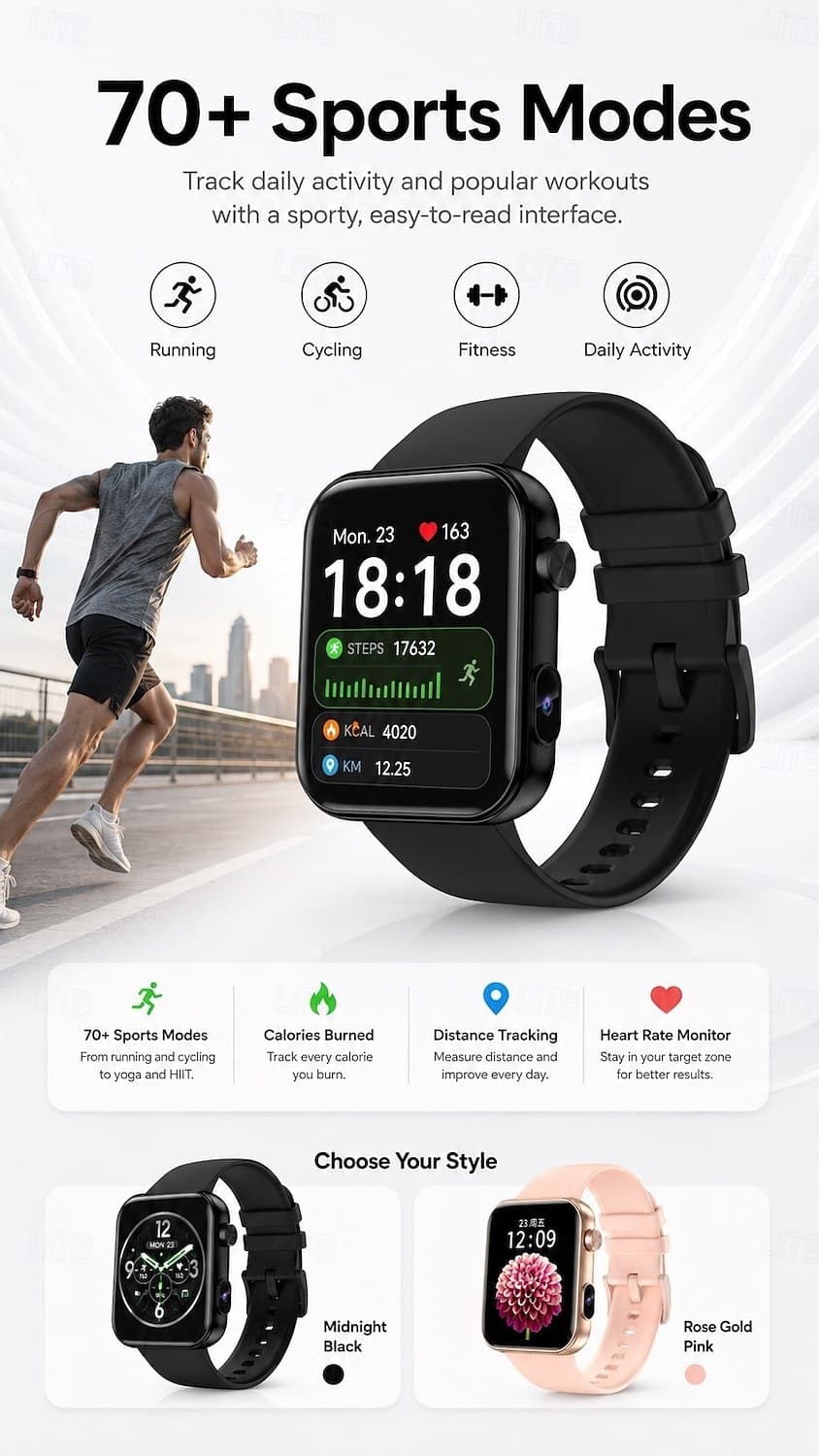 P51 HD Camera Bluetooth Calling Smart Watch - detail 04
