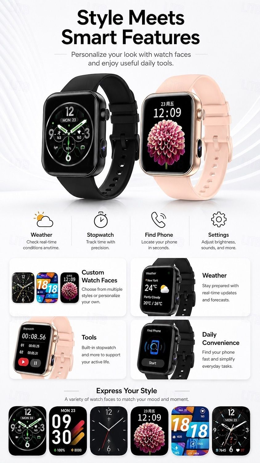 P51 HD Camera Bluetooth Calling Smart Watch - detail 05