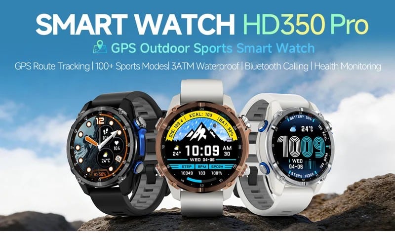 HD350 Pro GPS AMOLED Smart Watch - detail 01