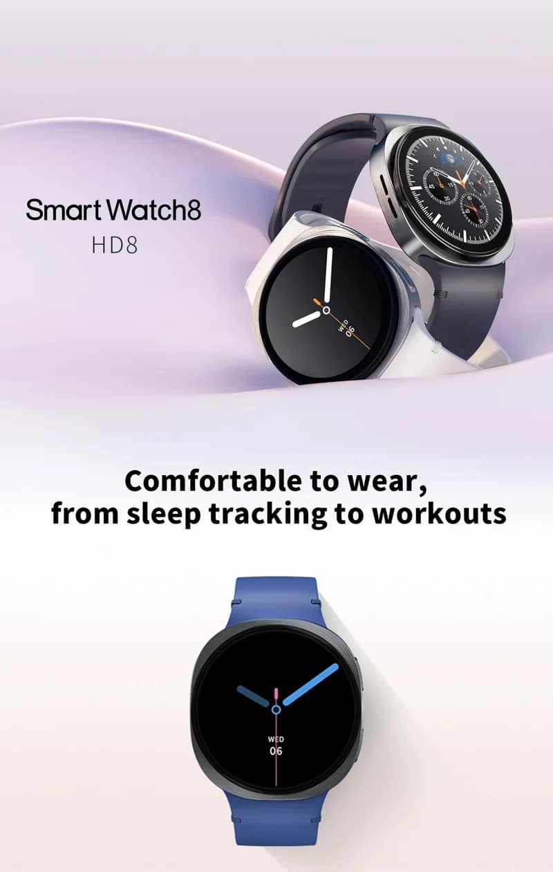 HD8 Round Calling Smart Watch - detail 01