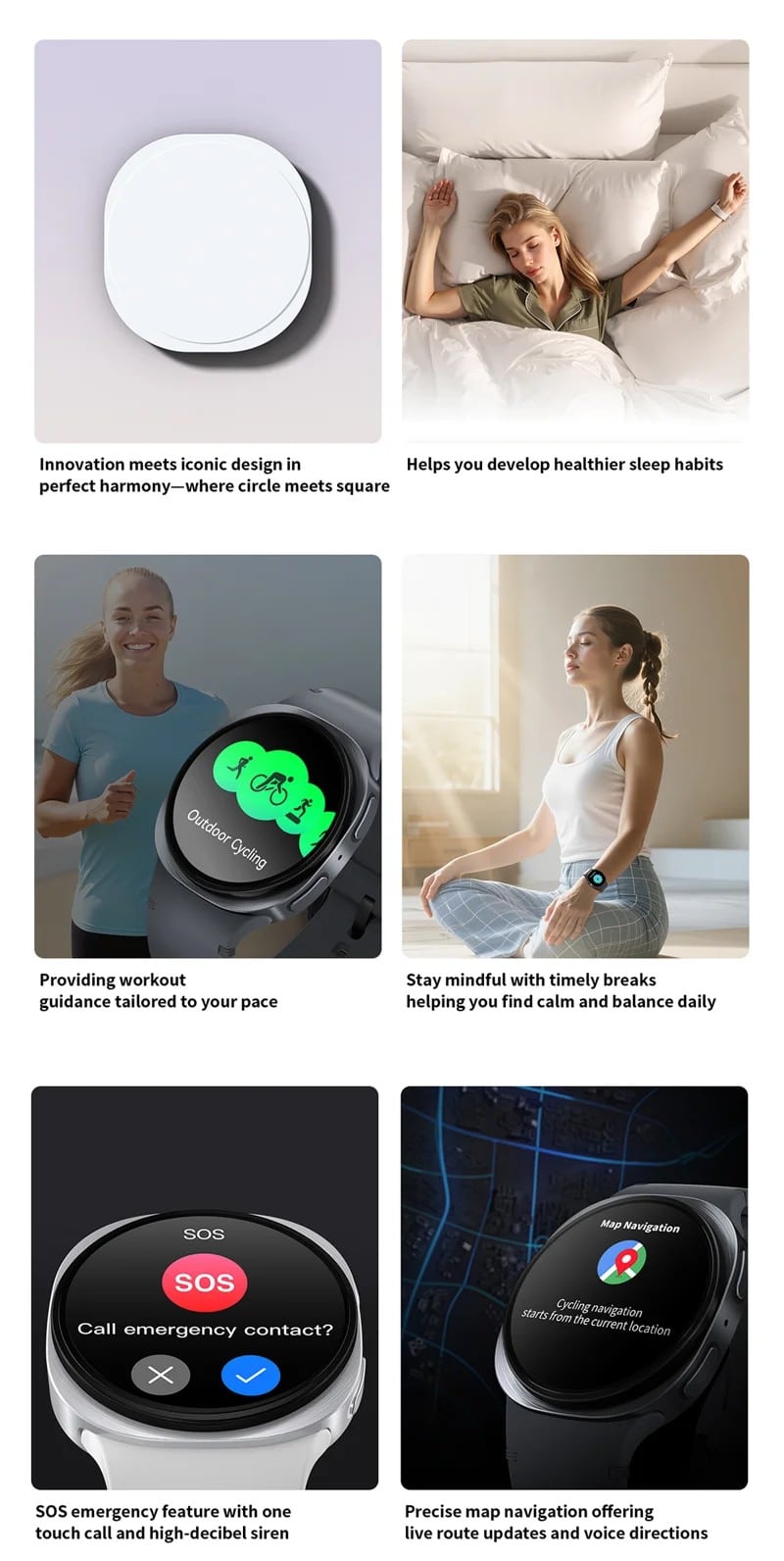 HD8 Round Calling Smart Watch - detail 02