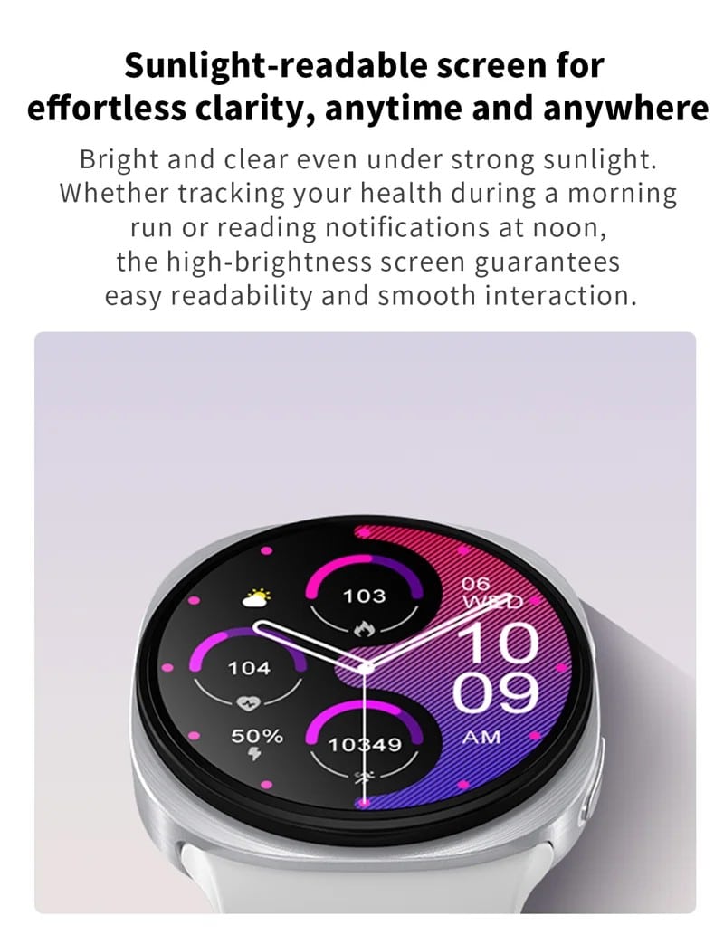 HD8 Round Calling Smart Watch - detail 03