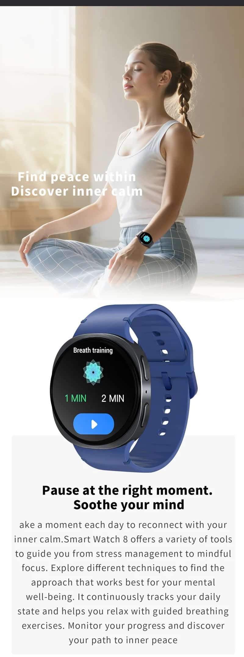 HD8 Round Calling Smart Watch - detail 11