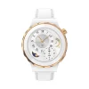 Gold Shell White Leather