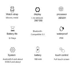 HK88 AMOLED Smart Watch for Women - gallery 04