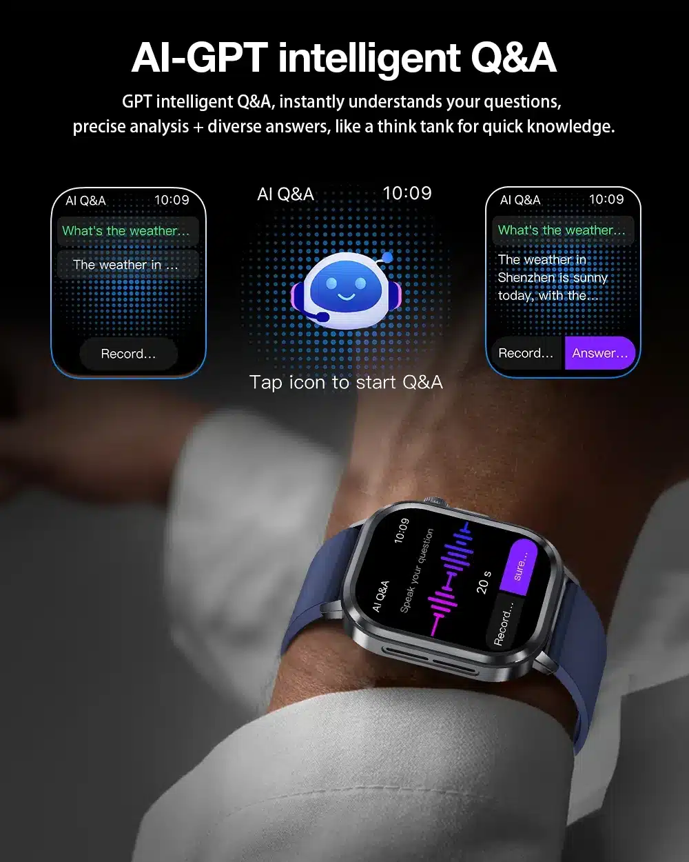 HL7 smart watch side profile and charging contact