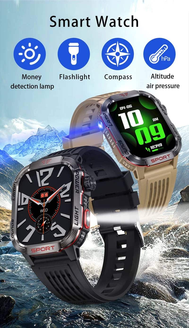 HT29 Outdoor Utility Calling Smart Watch - detail 01