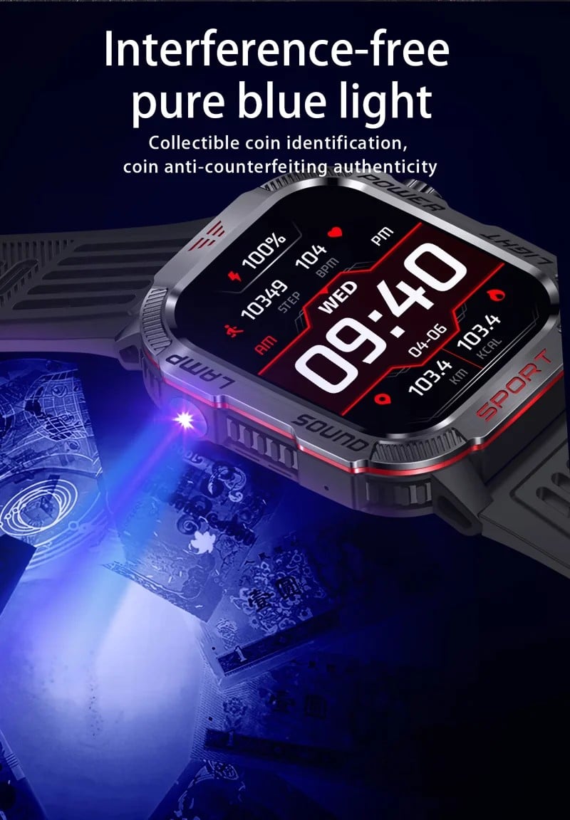 HT29 Outdoor Utility Calling Smart Watch - detail 08