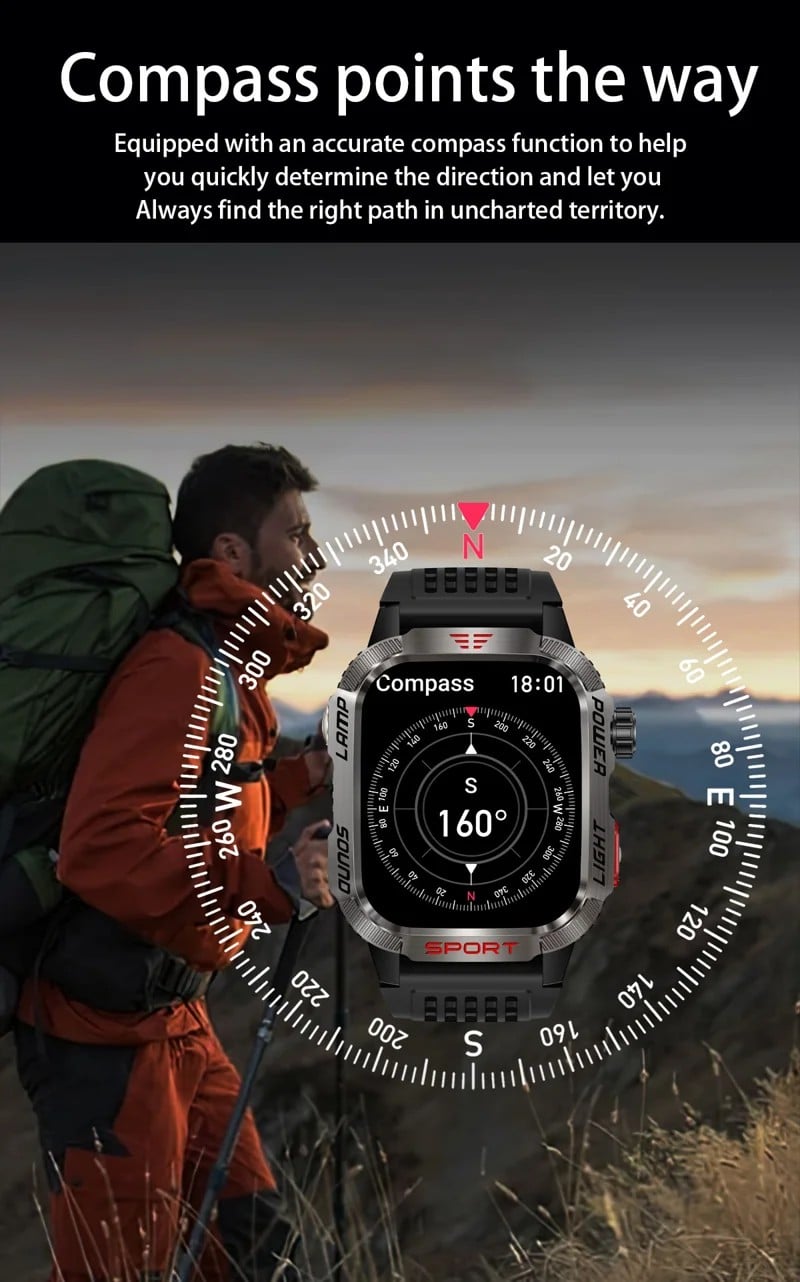 HT29 Outdoor Utility Calling Smart Watch - detail 10