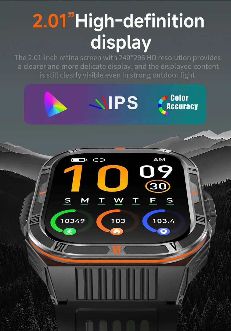 HT38 Outdoor Calling Smart Watch - detail 03