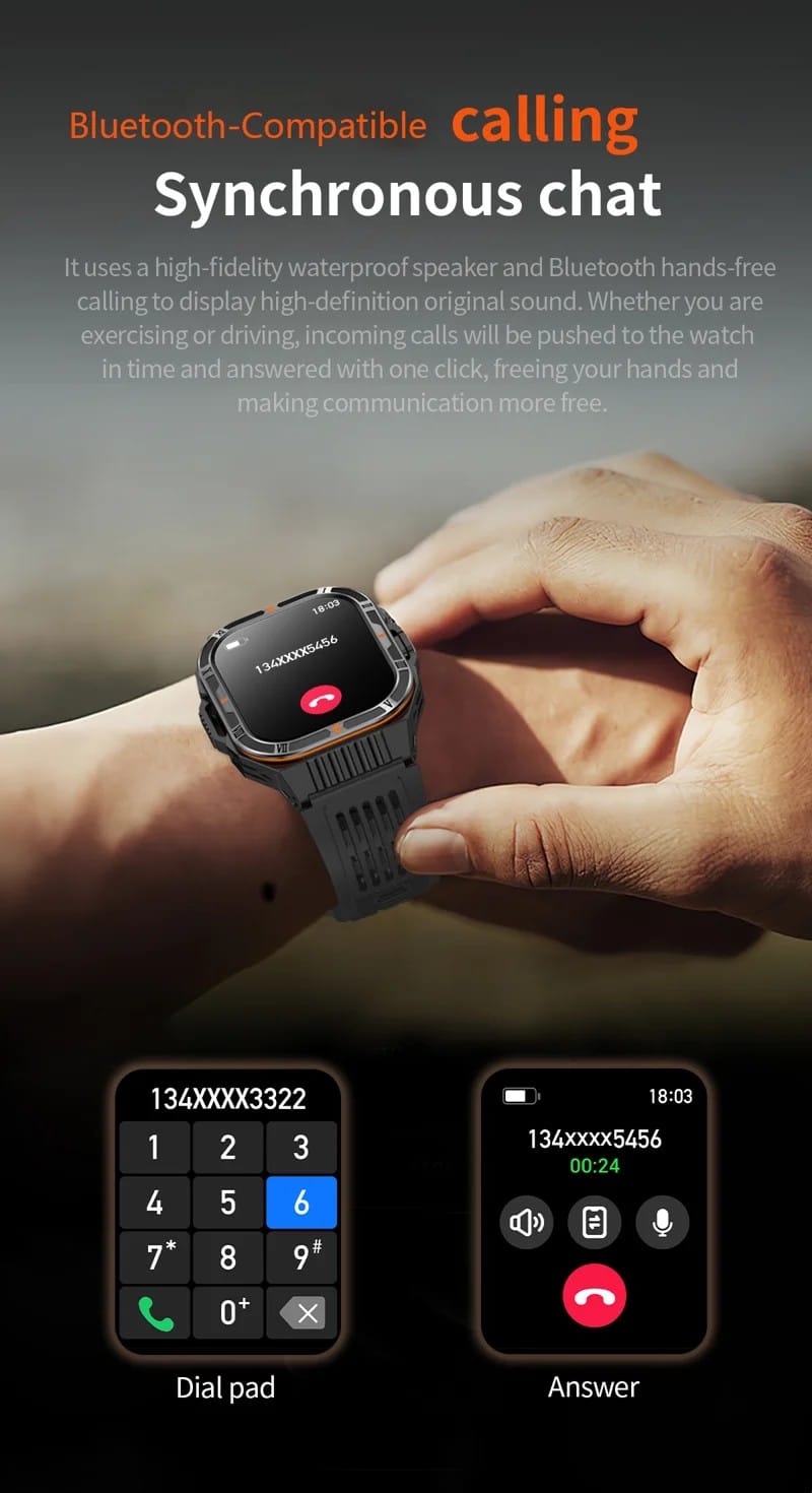 HT38 Outdoor Calling Smart Watch - detail 10