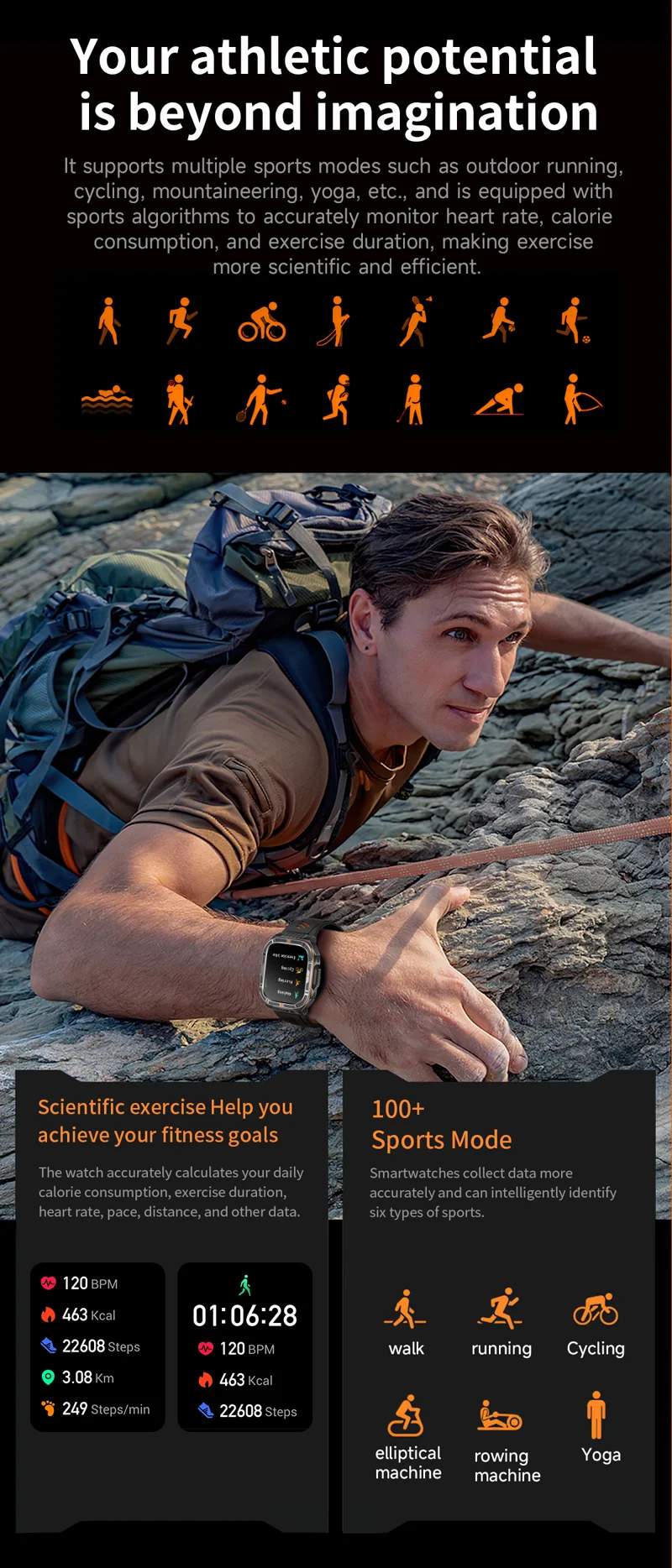 HT38 Outdoor Calling Smart Watch - detail 11