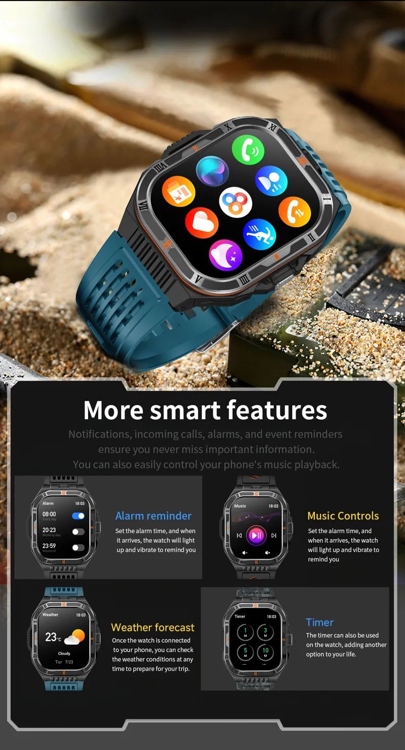 HT38 Outdoor Calling Smart Watch - detail 17