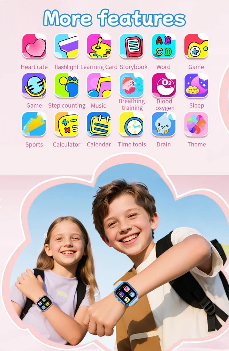 HT40 Kids Learning and Fitness Smart Watch - detail 02