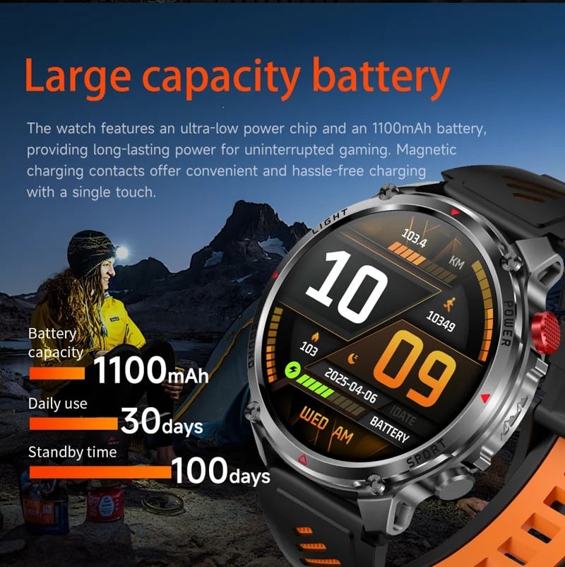 HT45 Outdoor Bluetooth Calling Smart Watch - detail 03