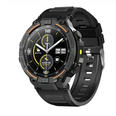 HW50 1.6-Inch Rugged Smart Watch with LED Flashlight, Bluetooth Calling, IP67 and Multi-Sport Modes