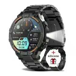 HW50 1.6-Inch Rugged Smart Watch with LED Flashlight, Bluetooth Calling, IP67 and Multi-Sport Modes - Image 11