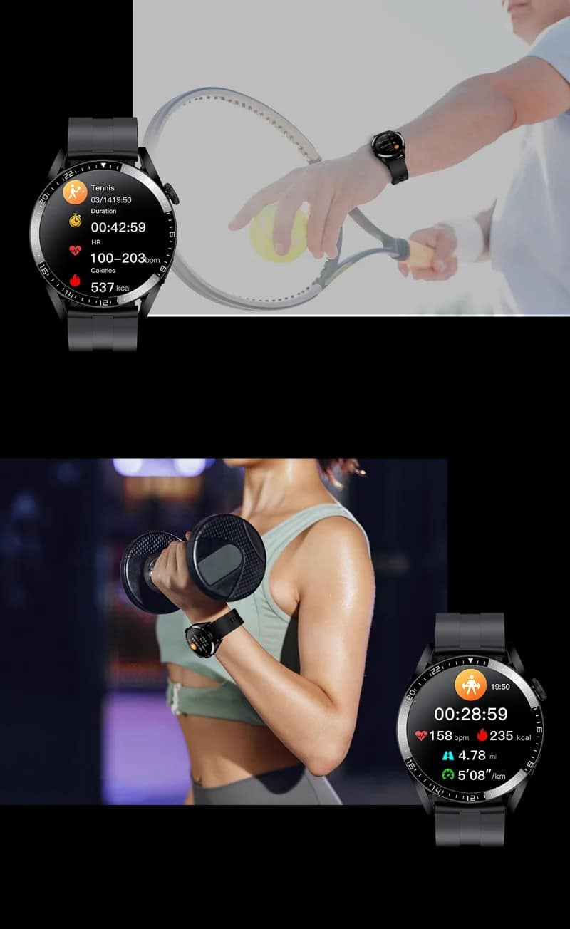 i39 Leather Strap Smart Watch - detail 07