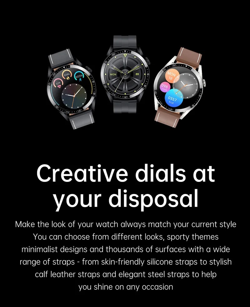 i39 Leather Strap Smart Watch - detail 10