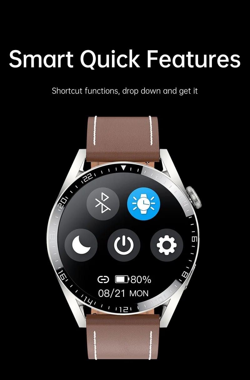 i39 Leather Strap Smart Watch - detail 17
