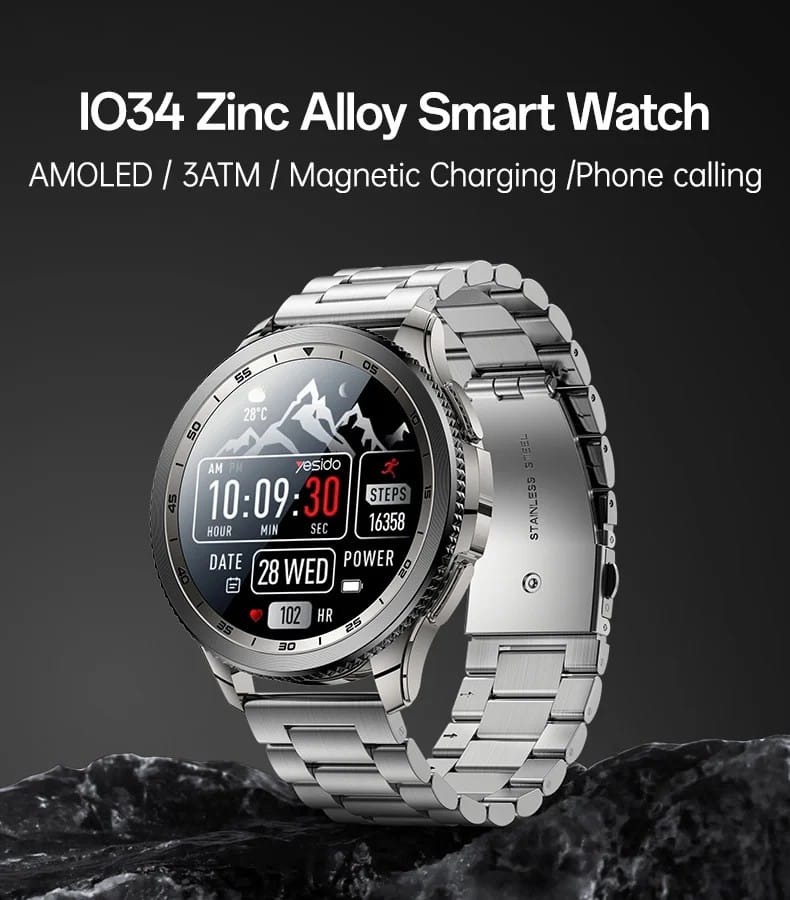 IO34 AMOLED Metal Smart Watch - detail 01