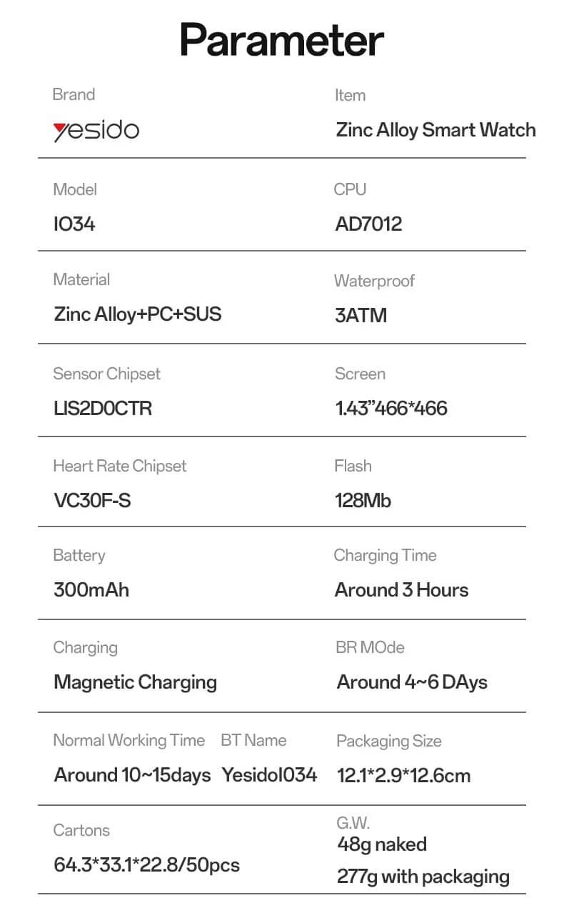 IO34 AMOLED Metal Smart Watch - detail 10