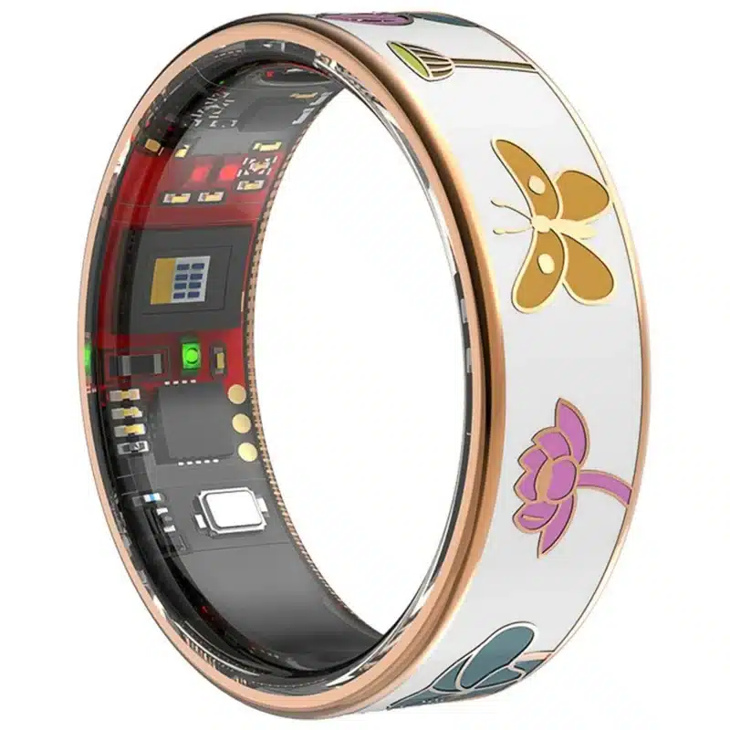 wearablemaster ip68 waterproof enamel smart ring heart rate blood oxygen monitor tracking sleep monitor ring with c gallery 01 R19 smart ring product image