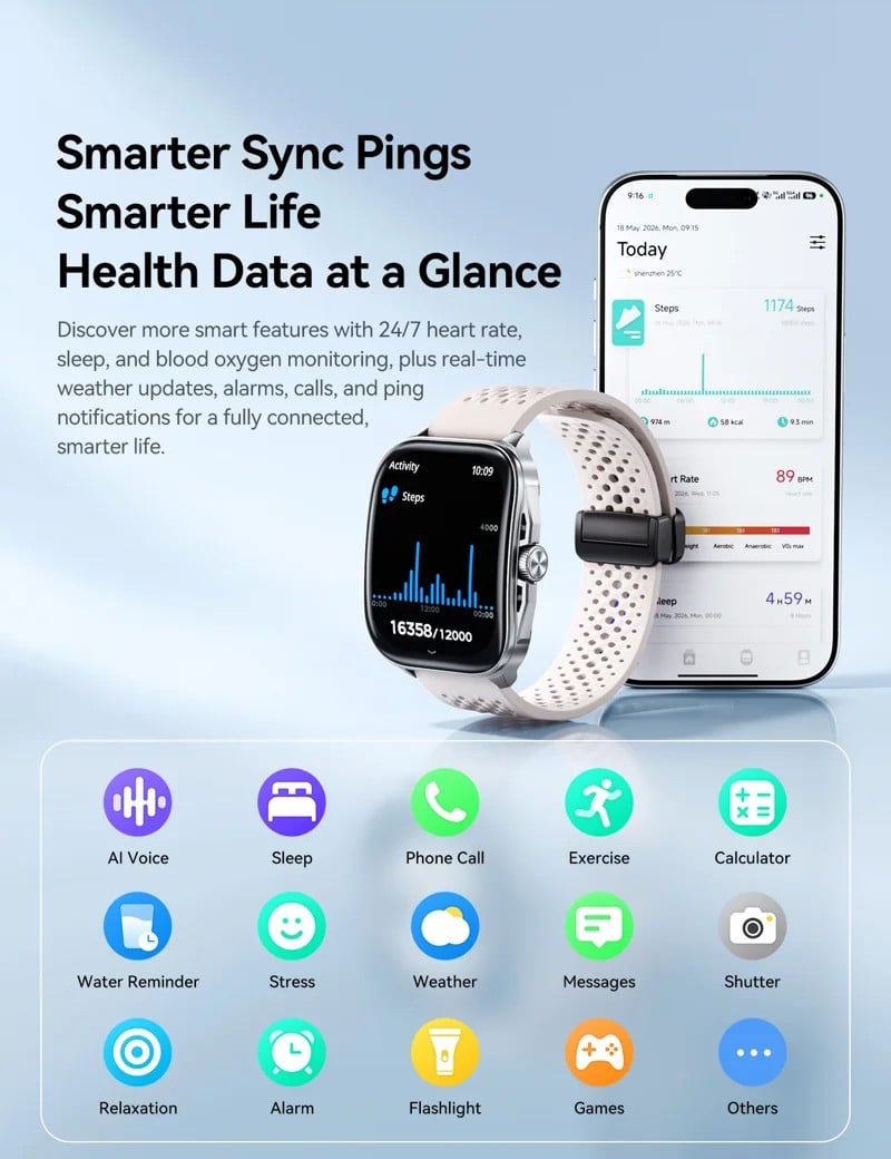 JR-FT6 PRO Smart Watch - detail 02