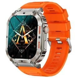 K57 Pro Outdoor Calling Smart Watch - variant silver orange