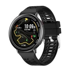 KC100 GPS Bluetooth Calling Smart Watch - variant black silicone band