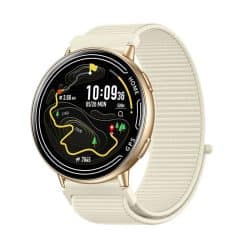 KC100 GPS Bluetooth Calling Smart Watch - variant gold nylon band