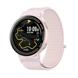 KC100 GPS Bluetooth Calling Smart Watch - variant pink nylon band