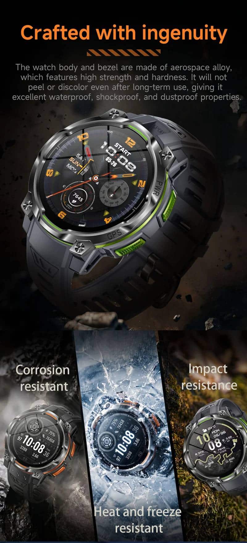 KC108 Nylon Strap Smart Watch - detail 04