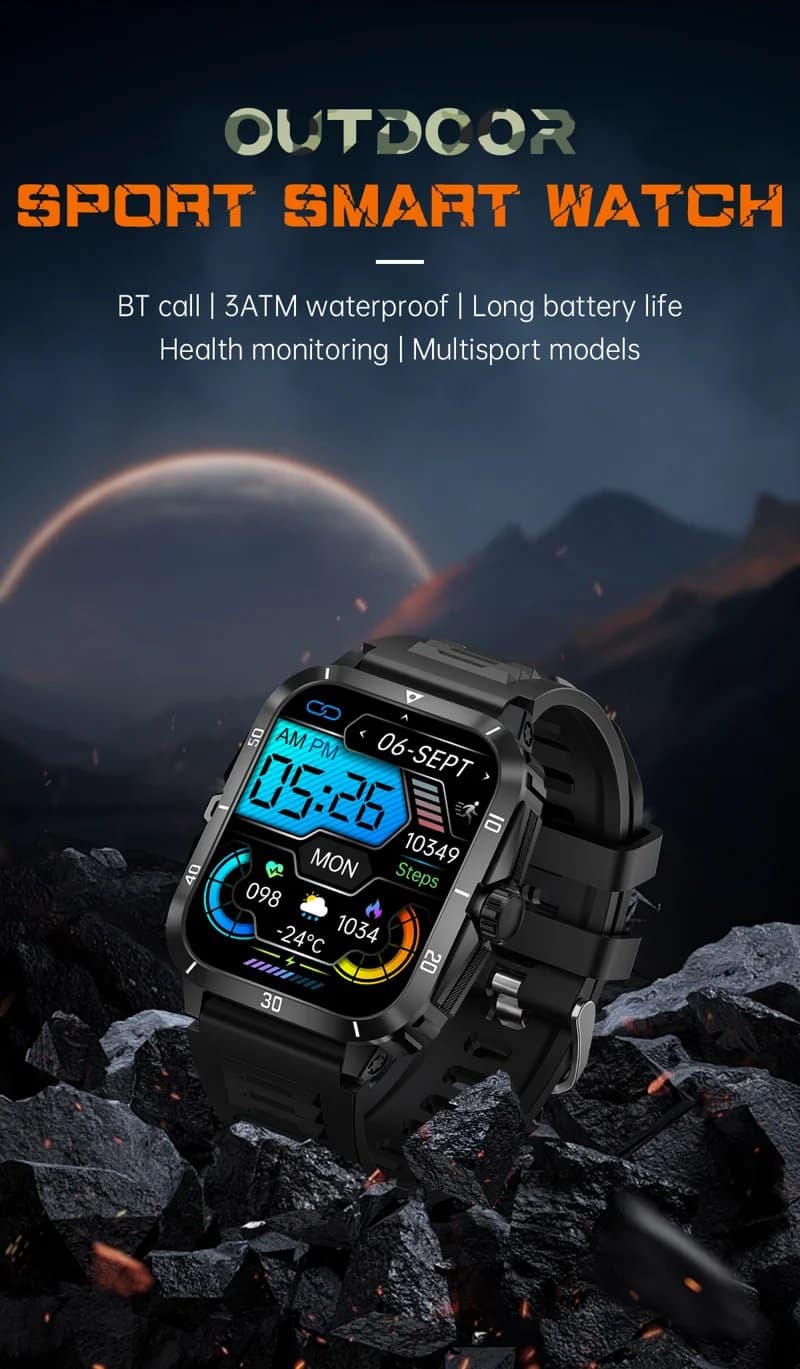 KT71 Bluetooth Calling Outdoor Activity Watch - detail 01