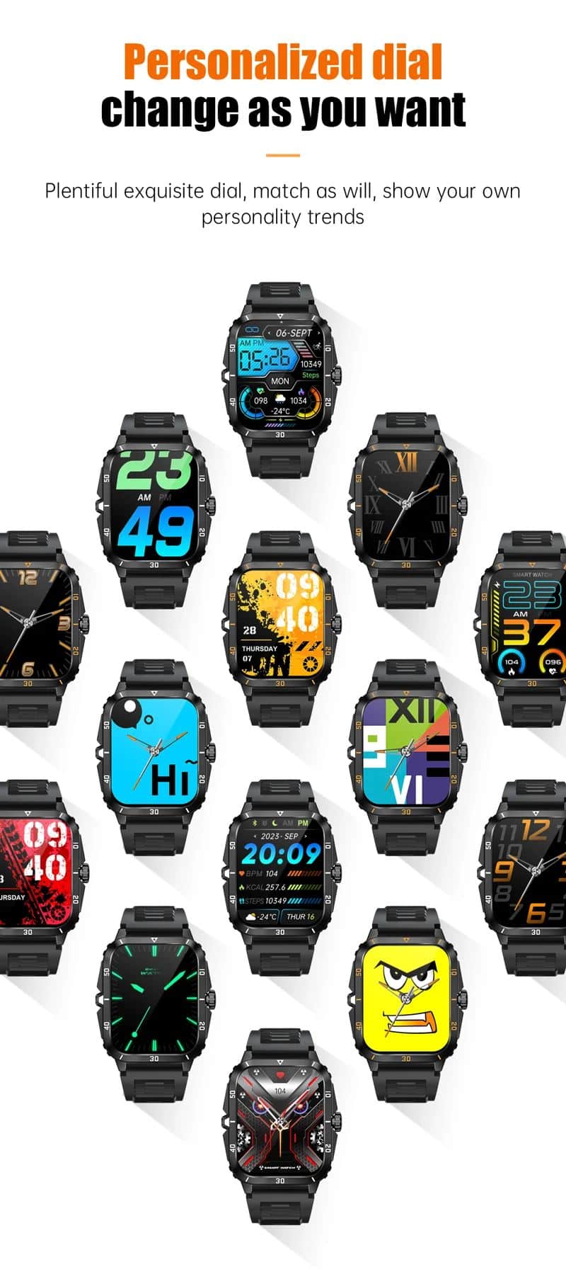 KT71 Bluetooth Calling Outdoor Activity Watch - detail 11