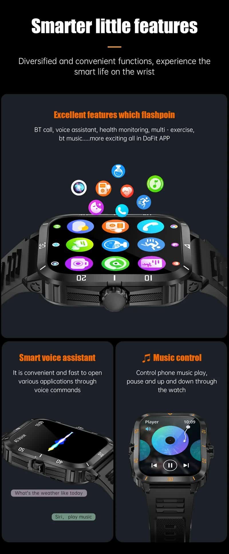 KT71 Bluetooth Calling Outdoor Activity Watch - detail 12