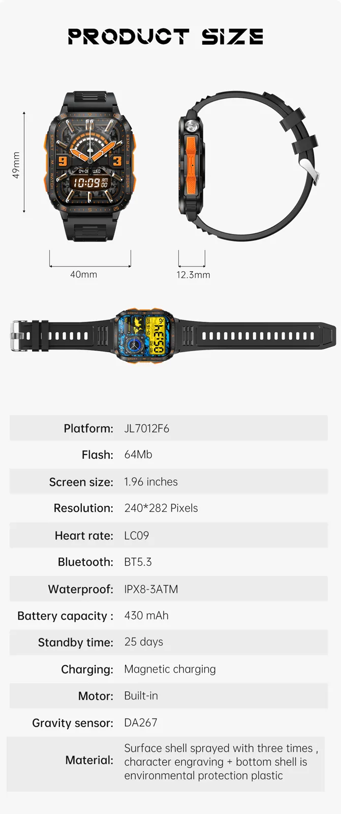 KT79 smart watch source detail 14